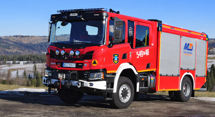 Obraz przedstawiający: Nowy wóz strażacki dla OSP Olcza