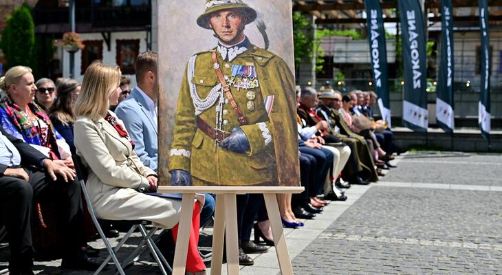 Obraz przedstawiający: Gen. bryg. Mieczysław Boruta-Spiechowicz z pośmiertnie nadanym tytułem Honorowego Obywatela Miasta Zakopane