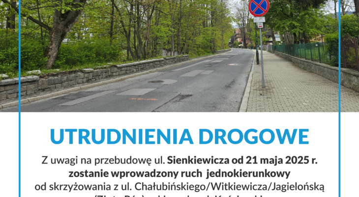 Obraz przedstawiający: Modernizacja ul. Sienkiewicza