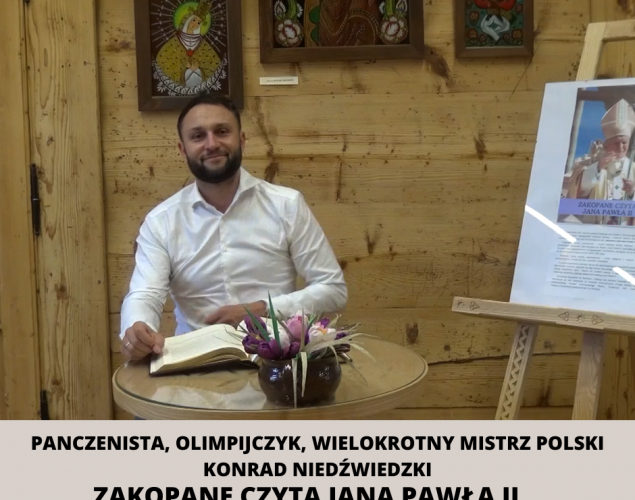 Panczenista, olimpijczyk, wielokrotny mistrz Polski Konrad Niedźwiedzki