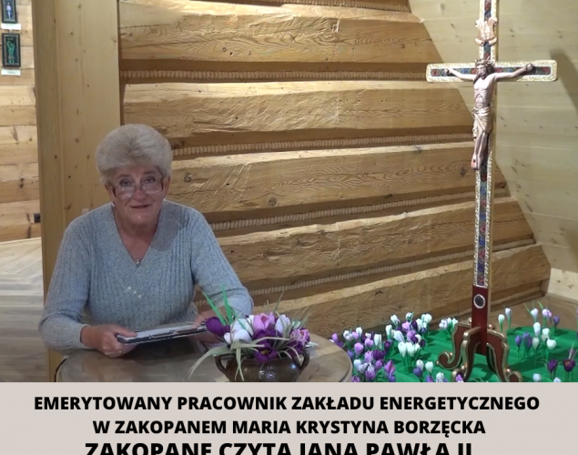 Emerytowany pracownik Zakładu Energetycznego w Zakopanem Maria Krystyna Borzęcka