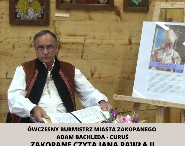 Ówczesny Burmistrz Miasta Zakopanego Adam Bachleda - Curuś