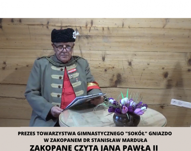 Prezes Towarzystwa Gimnastycznego &quot;Sokół&quot; Gniazdo w Zakopanem Stanisław Marduła