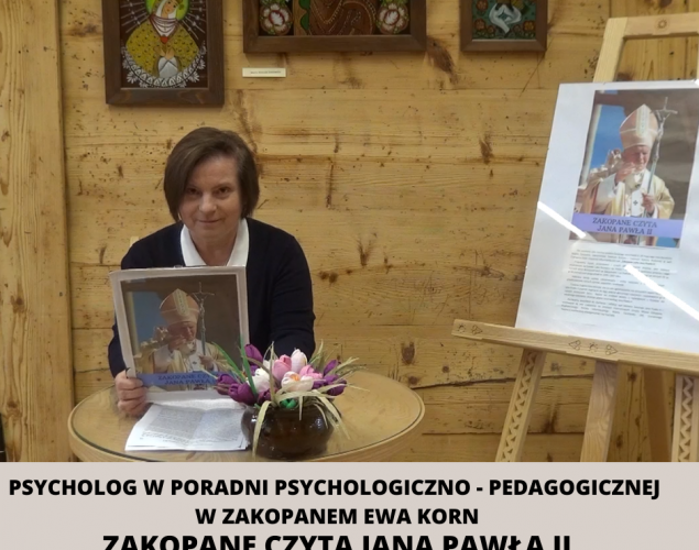 Psycholog w Poradni Psychologiczno - Pedagogicznej w Zakopanem Ewa Korn