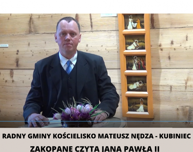 Radny Gminy Kościelisko Mateusz Nędza - Kubiniec