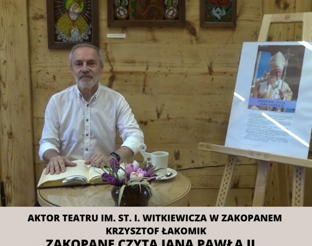 Aktor w Teatrze im. St. I. Witkiewicza w Zakopanem Krzysztof Łakomik