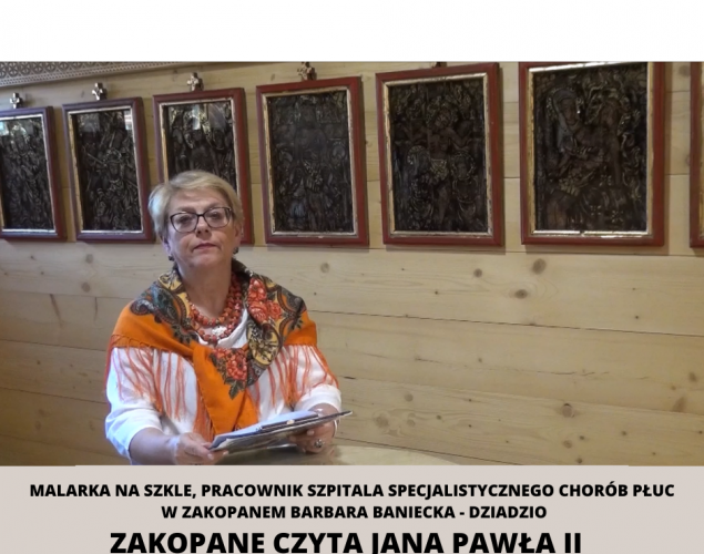 Malarka na szkle, pracownik Szpitala Specjalistycznego Chorób Płuc w Zakopanem Barbara Baniecka - Dziadzio