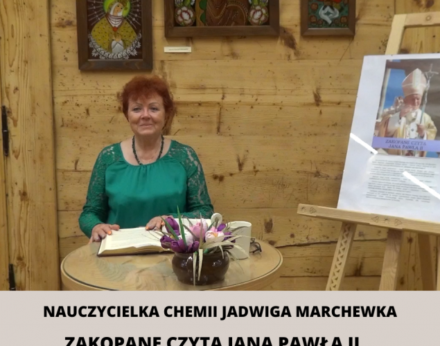 Nauczycielka chemii Jadwiga Marchewka
