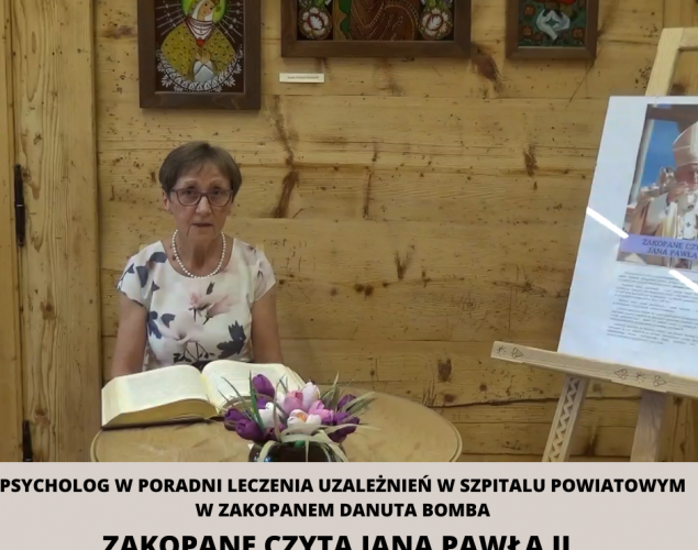 Psycholog w Poradni Leczenia Uzależnień w Szpitalu Powiatowym w Zakopanem Dorota Bomba